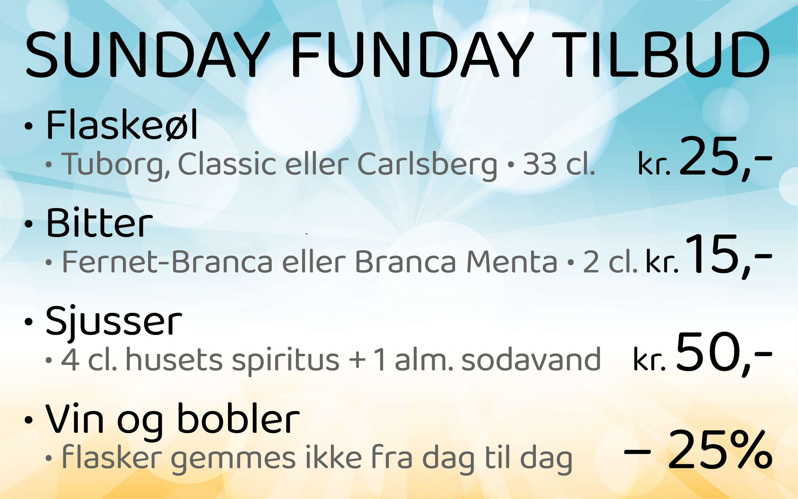 sunday funday tilbud centralhjørnet web